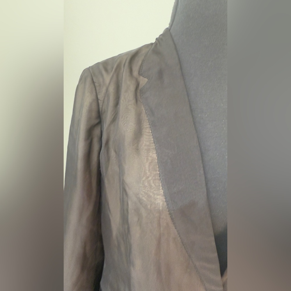 Robert Rodriguez Black Women's Blazer 100% Silk - Picture 4 of 8